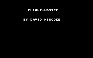 Flight Master Title Screenshot