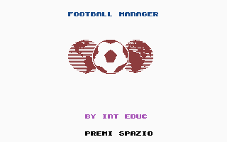 Football Manager (C16/MSX 12) Title Screenshot