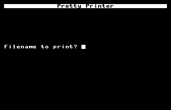 Formatted Printouts