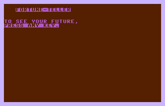 Fortune-Teller Title Screenshot