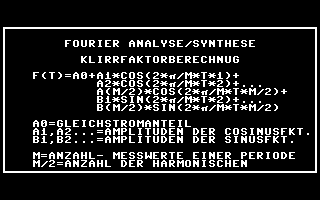Fourier Analyse/Synthese Screenshot