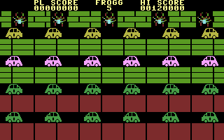 Frogger Title Screenshot