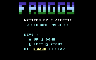 Froggy (Visiogame) Title Screenshot