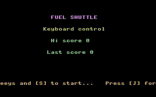 Fuel Shuttle Title Screenshot