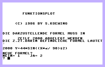 Funktionsplot (Stephan Koewing) Title Screenshot