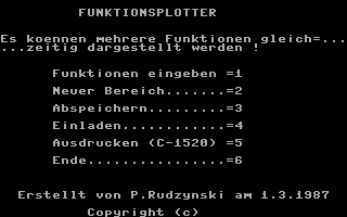 Funktionsplotter Title Screenshot