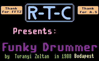 Funky Drummer Title Screenshot