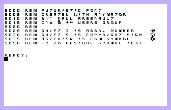 Futuristic Font Screenshot