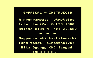 G-Pascal Instrukcio
