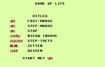 Game Of Life (Courbois) Title Screenshot