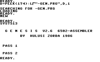 Genesis Assembler V2.6 Screenshot