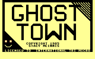 Ghost Town (USA) Title Screenshot