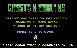 Ghosts 'n Goblins Title Screenshot