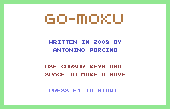 Go-moku Title Screenshot