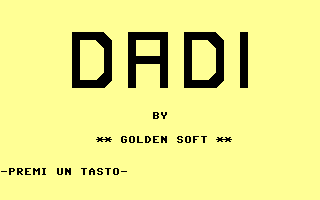 Golden Software Casino Dadi Title Screenshot