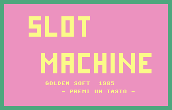 Golden Software Casino Slot Machine Title Screenshot