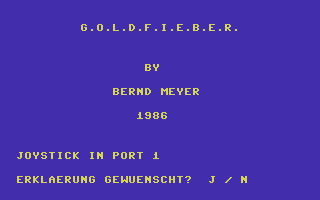 Goldfieber Title Screenshot