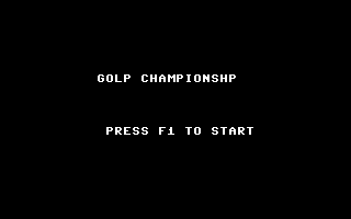 Golf Championship Title Screenshot