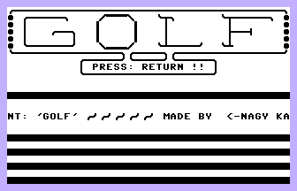 Golf (Charlemagne) Title Screenshot