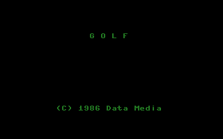 Golf (Data Media) Title Screenshot