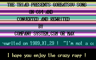 Gorbatsov Song Screenshot