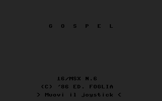 Gospel Title Screenshot