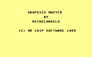 Graphics Master Title Screenshot