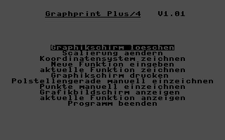 Graphprint Plus/4 Title Screenshot