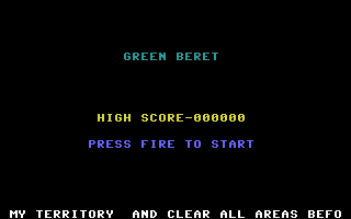 Green Beret (Go Games 37) Title Screenshot