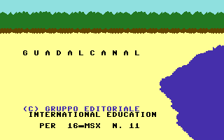 Guadalcanal Title Screenshot