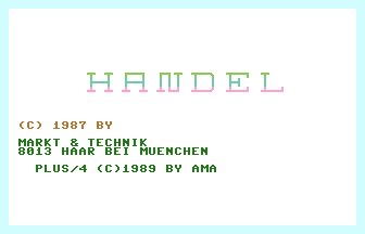 Handel Title Screenshot