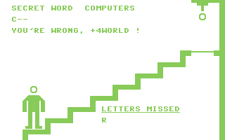 Hangman (Commodore) Screenshot