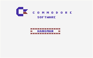 Hangman (Commodore) Title Screenshot