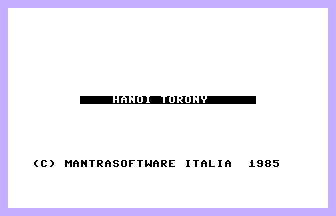 Hanoi Torony (Mantra Software) Title Screenshot