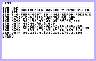 Hardcopy MPS802 Screenshot