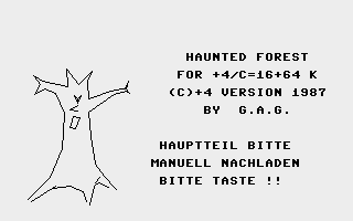 Haunted Forest Title Screenshot