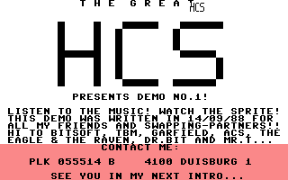 HCS Demo 1 Screenshot
