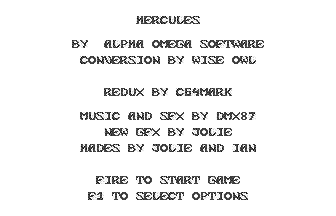Hercules Redux Title Screenshot
