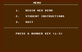 Hex Demo Title Screenshot