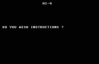 Hi-Q Title Screenshot