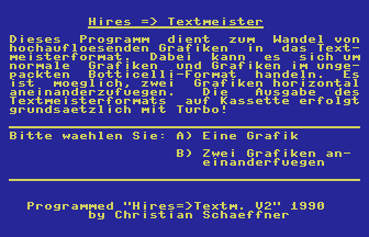 Hires To Textmeister Screenshot