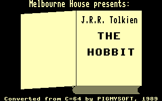 The Hobbit Title Screenshot