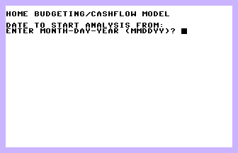 Home Budgeting Screenshot