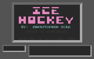 Ice Hockey Title Screenshot