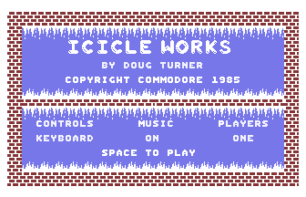 Icicle Works 12 Title Screenshot