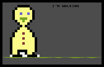 I'm Walking PETSCII Screenshot
