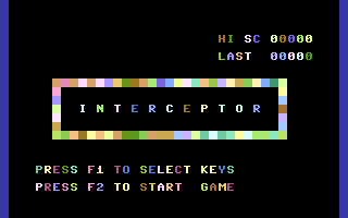 Interceptor (Byte Games 4) Title Screenshot