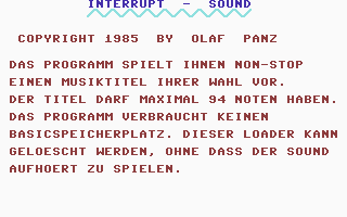 Interrupt-sound Screenshot