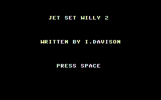 Jet Set Willy II Title Screenshot