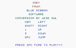 Joey Title Screenshot
